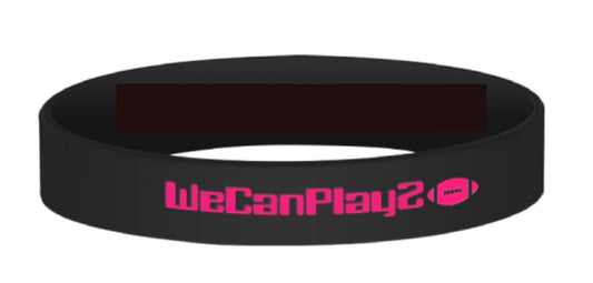 Black "We Can Play 2" Bracelete